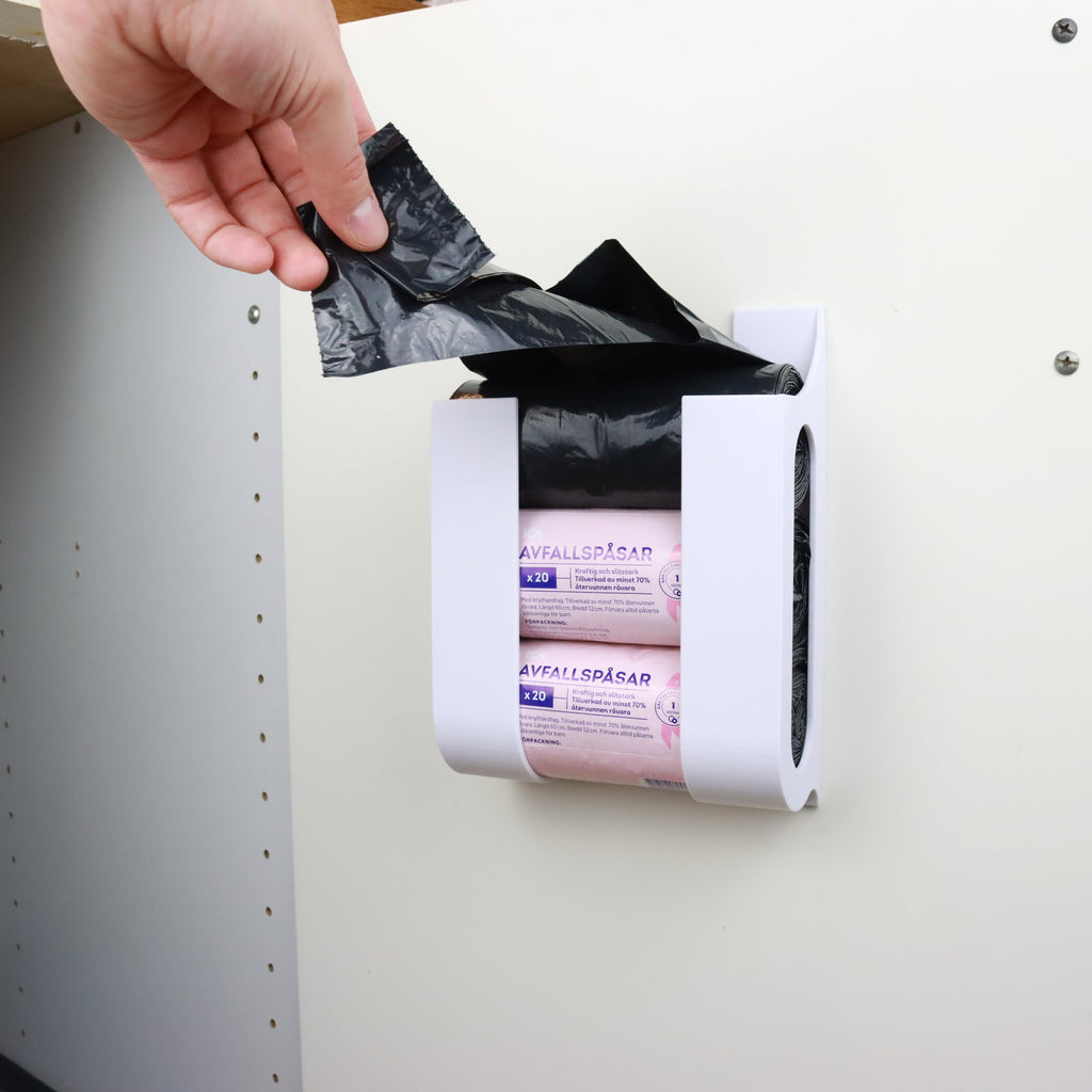 Hållare för Soppåsar - Väggmonterad & Självhäftande Förvaring