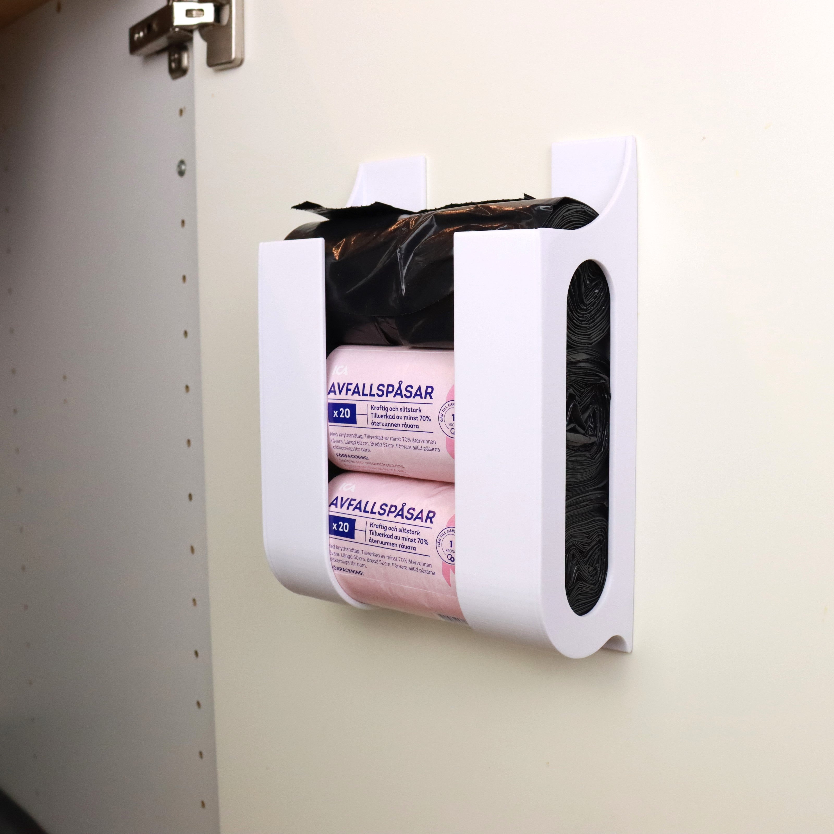 Hållare för Soppåsar - Väggmonterad & Självhäftande Förvaring